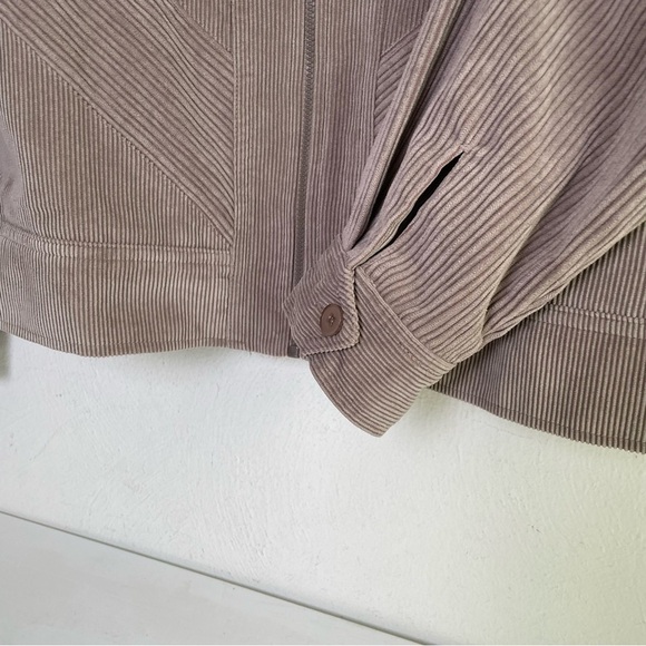 ALFRED DUNNER Vintage Corduroy Zip Shacket Jacket Pockets Neutral Minimalist 14 - Picture 7 of 14